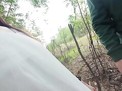 Horny Thai Babe Begs for Quick Woods Sex