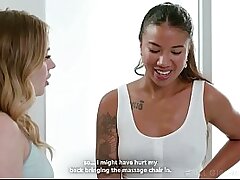Two Sexy Girlfriends' Intense Massage